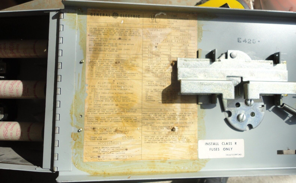 GE THFP362 60 Amp, 600V, Type QMR Switch THFP panelboard Unit FREE Shipping