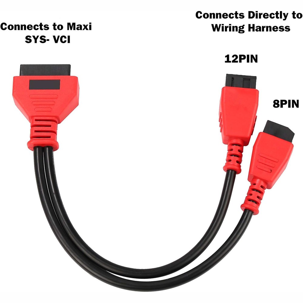 2PCS 12+8 OBD Cable Adaptor Diagnostic Cable Connector for Chrysler for Dodge