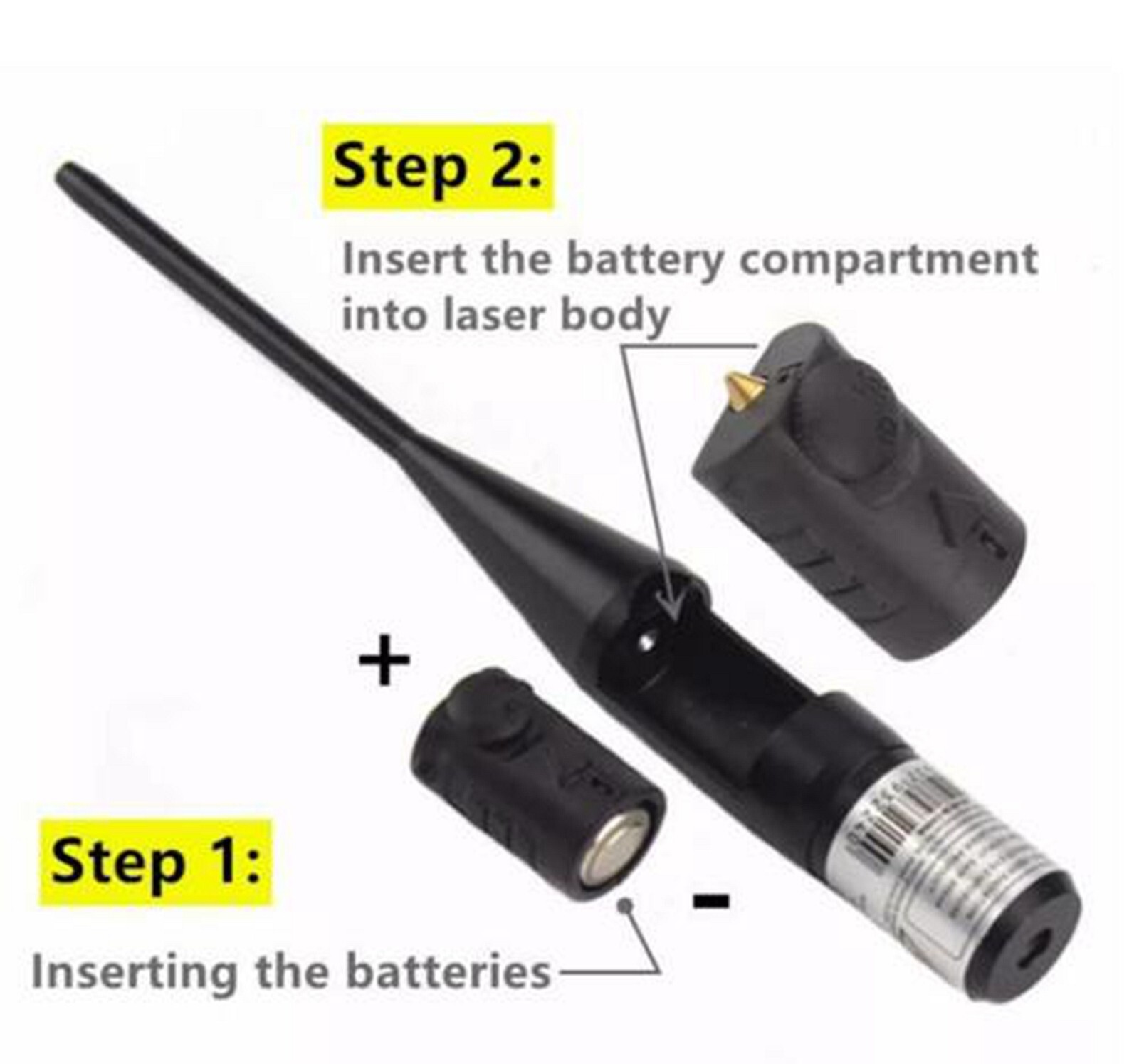 Tactical .177 to .50 Caliber Rifle Zero Laser Bore Sighter kit Bore Sighter Gun