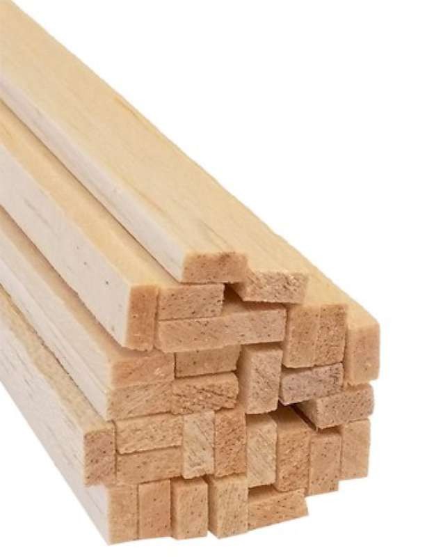1/8" x 1/4" x 36" Balsa Strips (30)