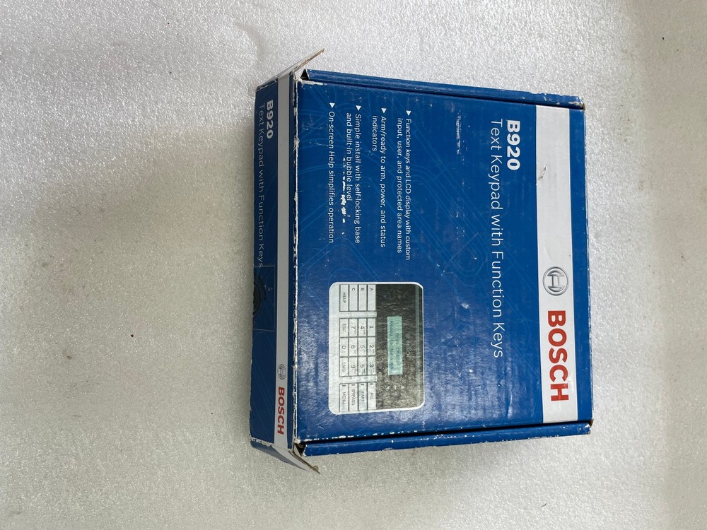 NEW BOSCH B920 2 LINE TEXT KEYPAD W/ Function Keys LCD DISPLAY ON SCREEN HELP