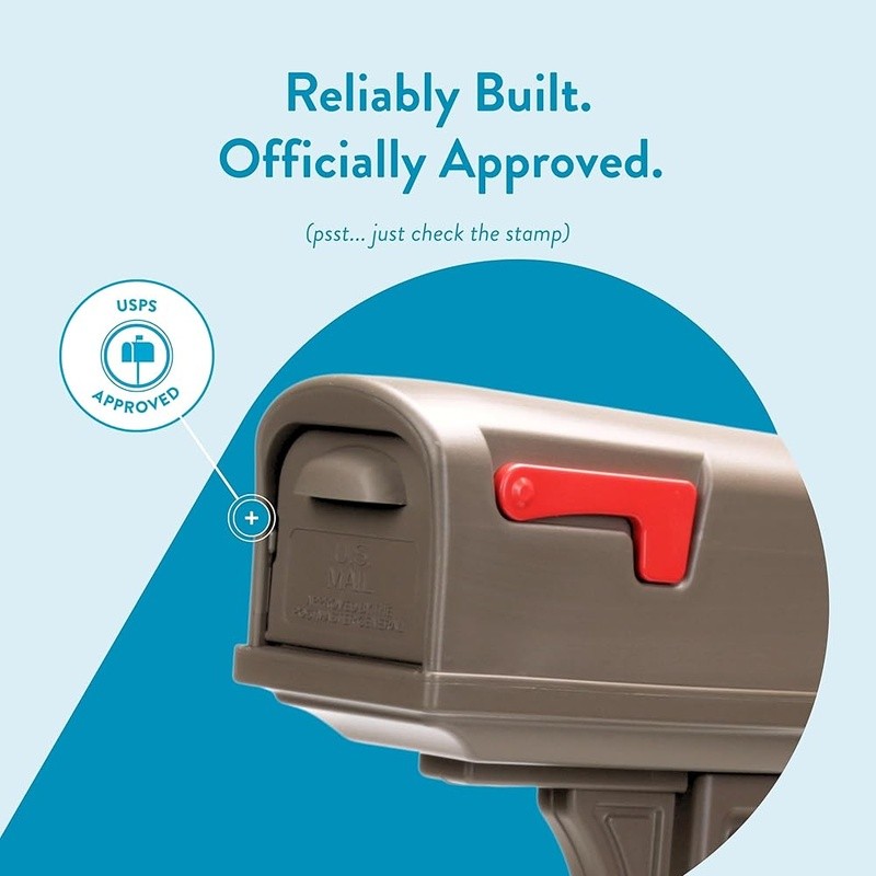 Secure Locking Mailbox W/ Large Capacity Drop Slot Safe Package Delivery New