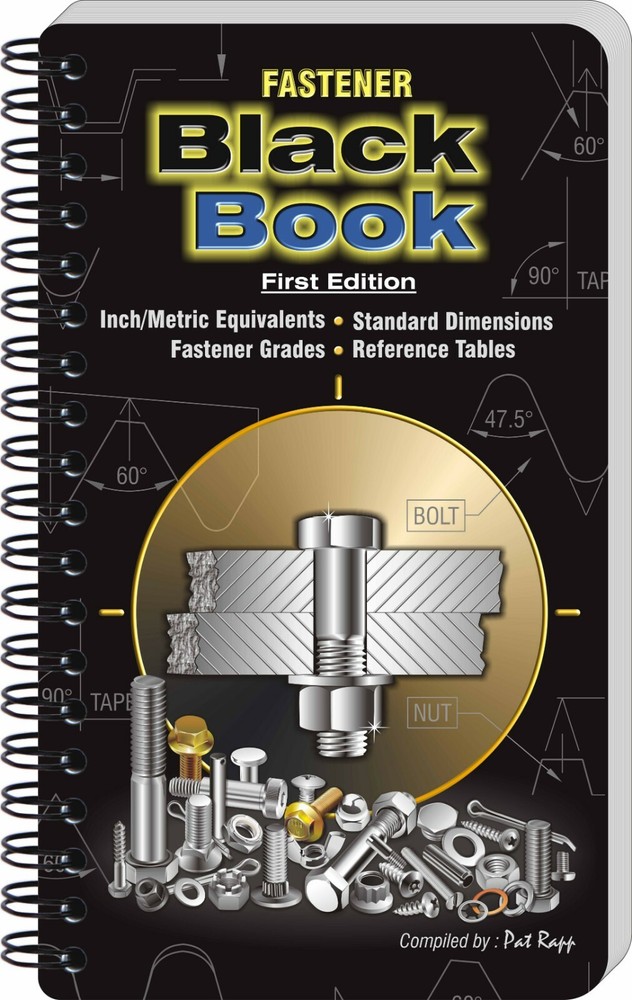 ENGINEERS Black Book for Fasteners (METRIC) with Thread Gage (Current for 2024)