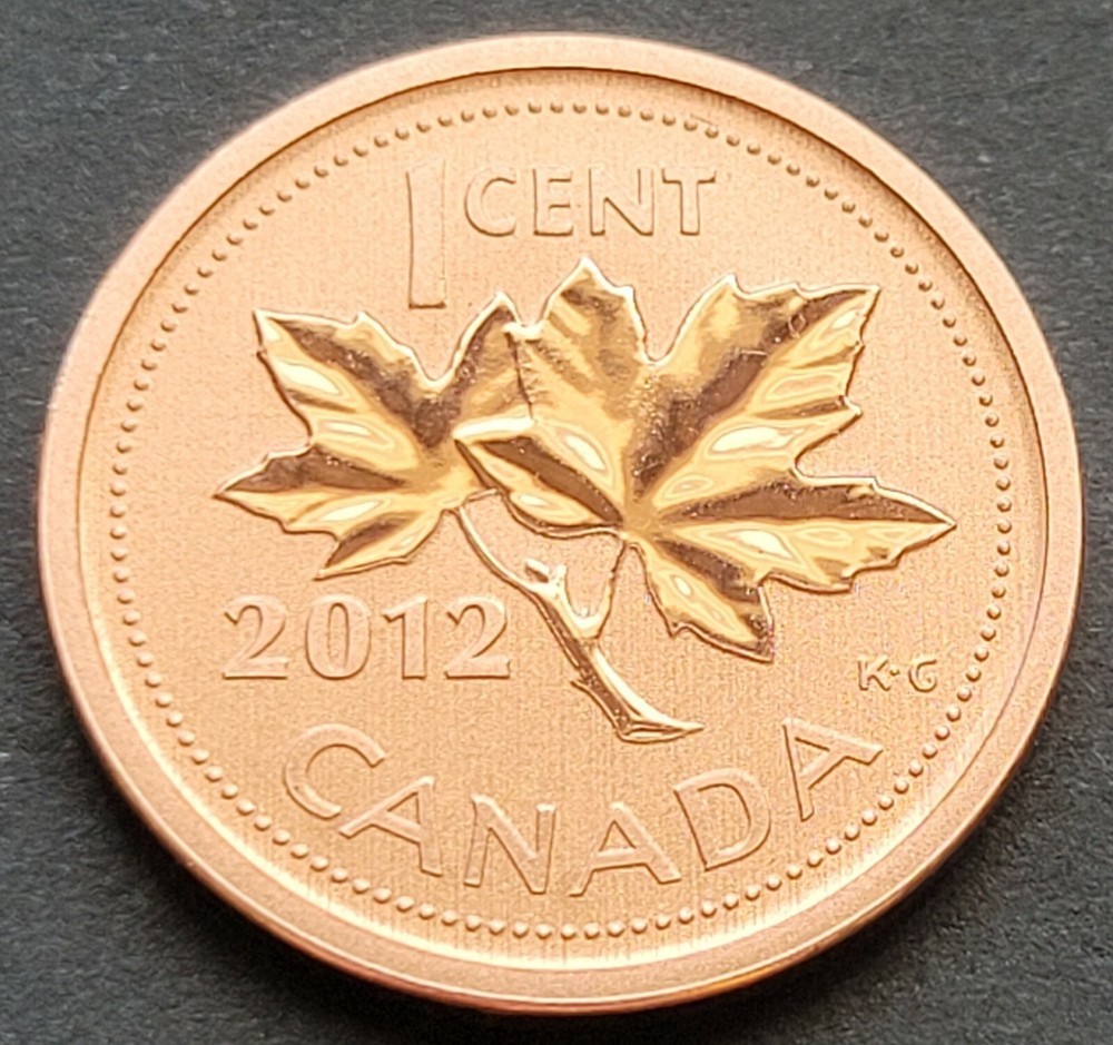 ***  CANADA  ONE  CENT  2012  LOGO  ***  SPECIMEN  ***  MAGNETIC  ***