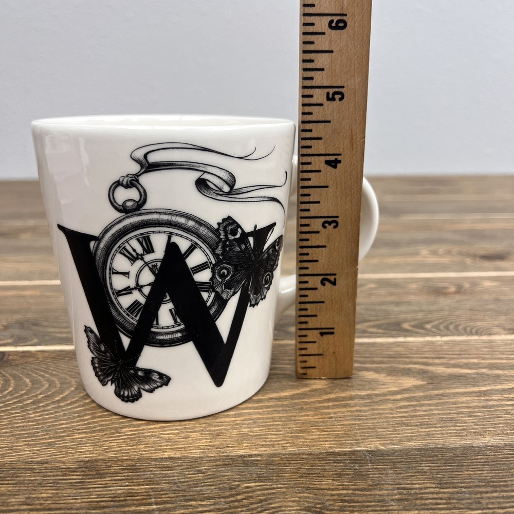 Williams Sonoma W Winged Watch MightyAlphabet Mug
