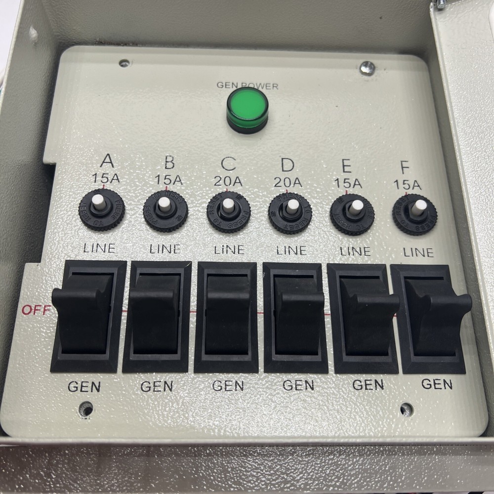 All-Power Indoor Manual Transfer Switch - 6 Circuits