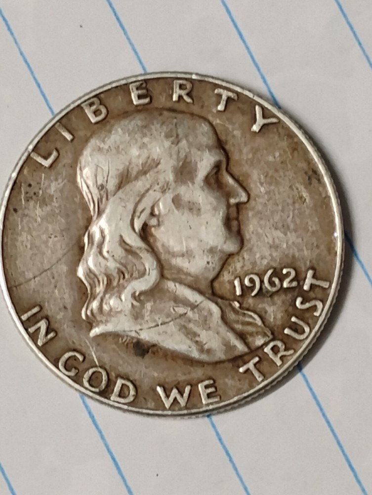 1962 d franklin half dollar nice coin with errors