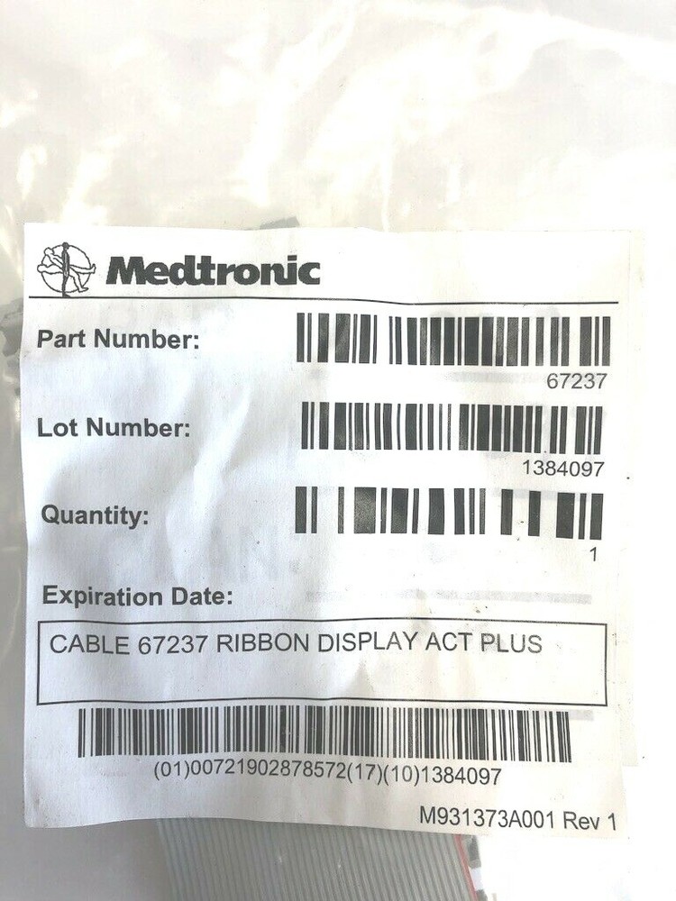 Medtronic 67237 Ribbon Display Cable ACT Plus
