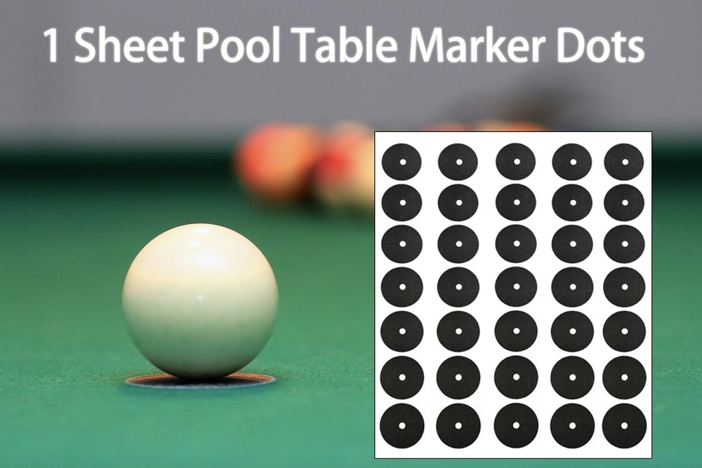 LeFeng Pool Table Marker Dots, Billiard Spot 1 Sheets Eight-Ball Game Dots