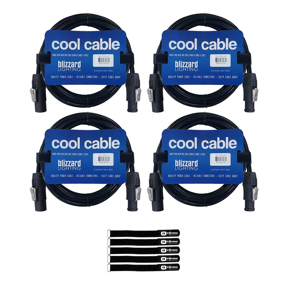 Blizzard Lighting PCT-INTER-1406 6FT PowerCON TRUE1 Cable 4-Pack