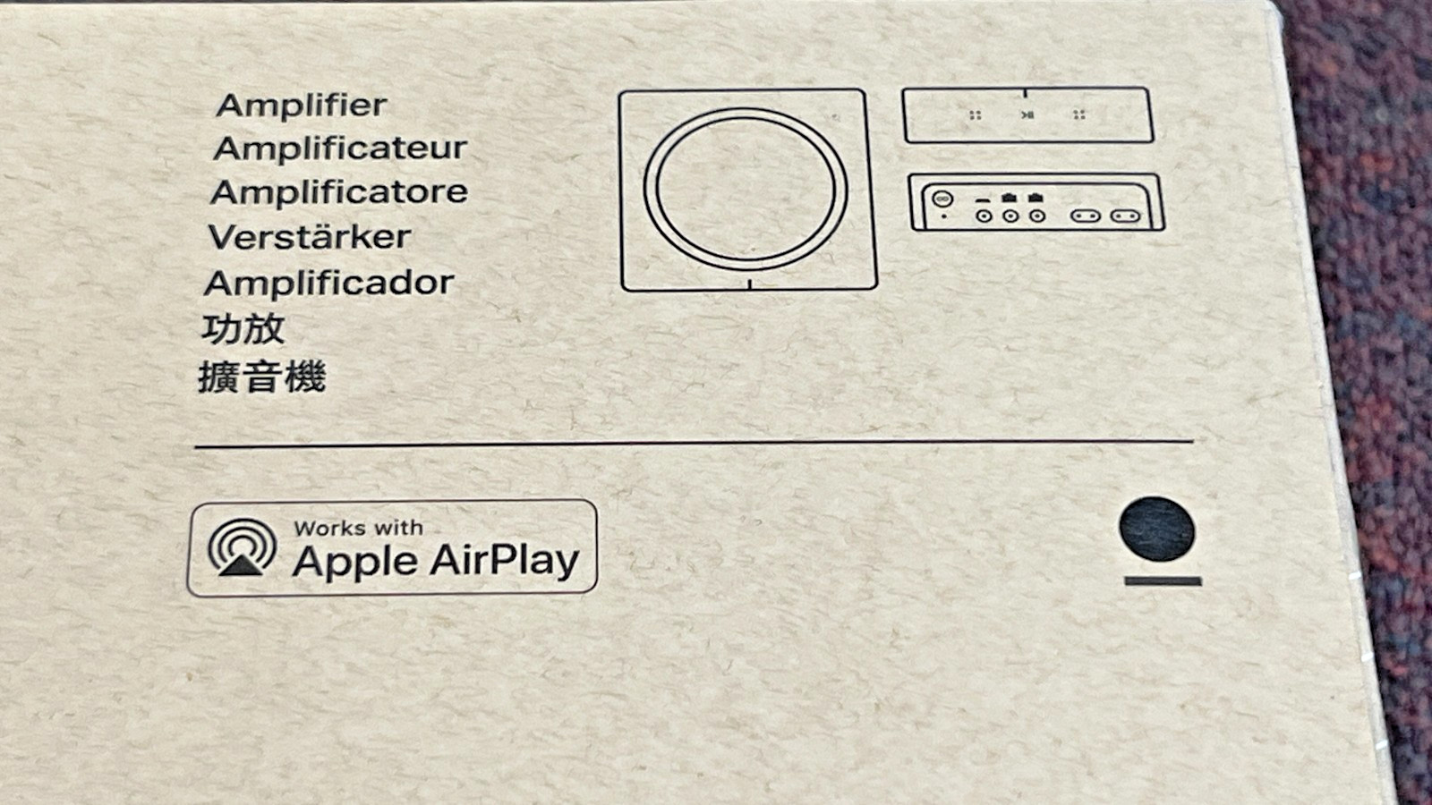 New Sonos Amp 250W 2.1-Ch Amplifier AMPG1US1BLK 2.1 Channel Black