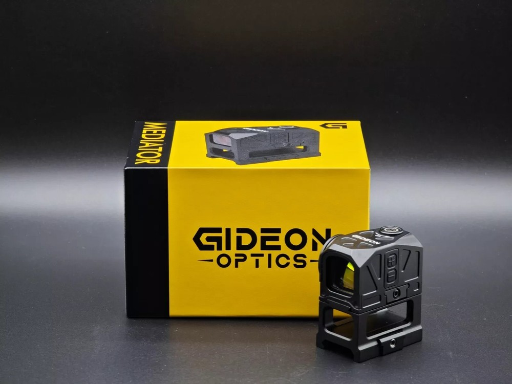 Gideon Optics Mediator Red Dot Multi-Reticle Sight 1x16mm 3 MOA Closed Emitter