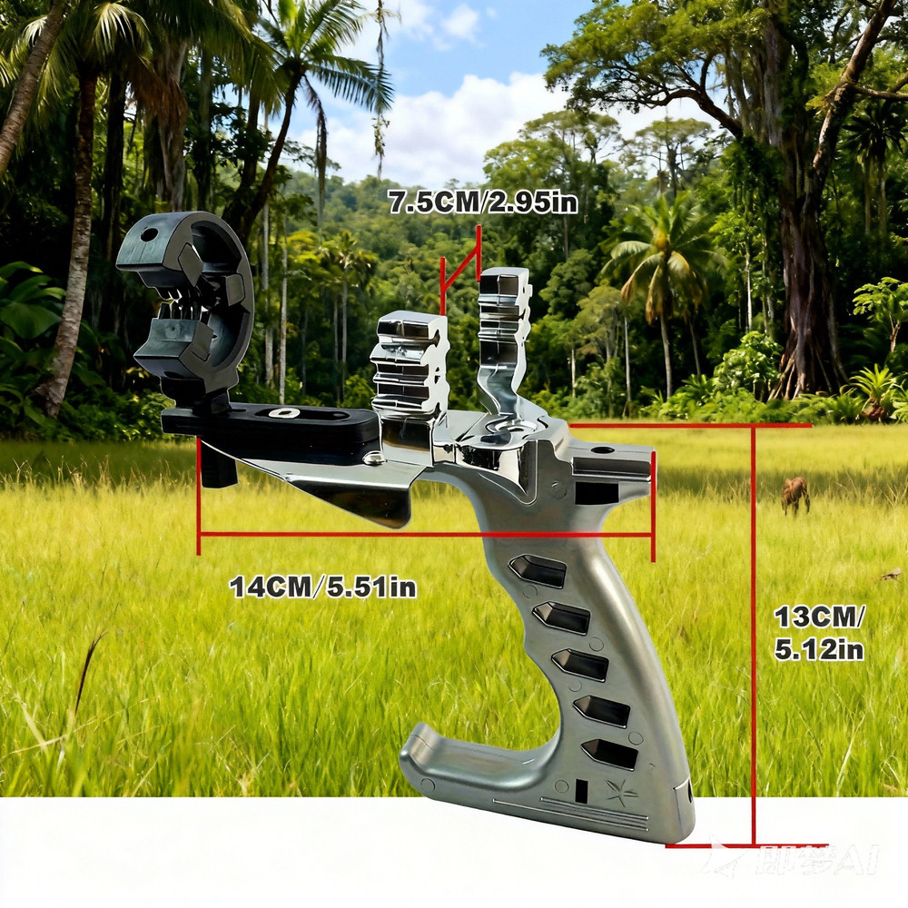 Multi-Function Hunting Slingshot Detachable Arrow Launcher High-Velocity Bands