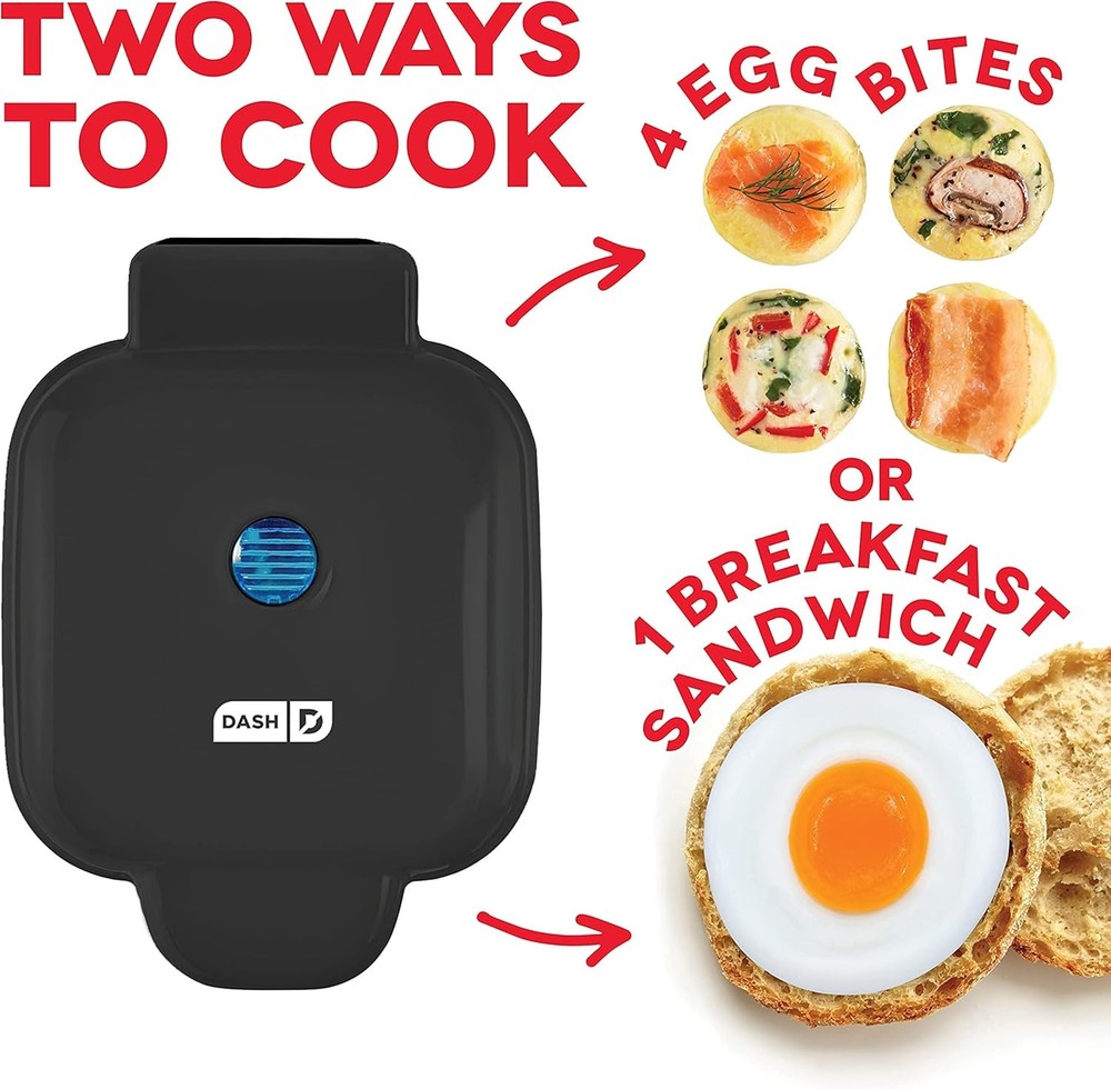 DASH Deluxe Sous Vide Style Egg Bite Maker with Silicone Molds for Breakfast San