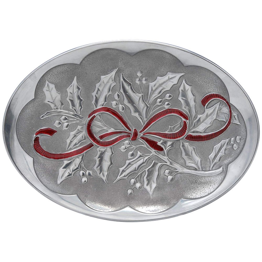 Lenox Holiday  10" Metal Oval Tray 9909563