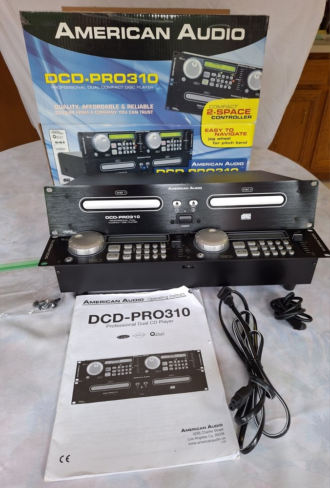 American Audio dcd-pro310 Professional Dj Controller & Dual Cd Player/ Pre-Owned