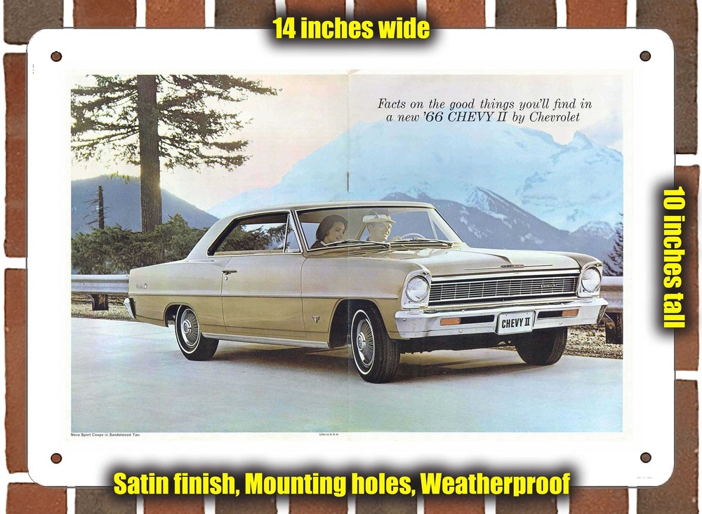 Metal Sign - 1966 Chevrolet II