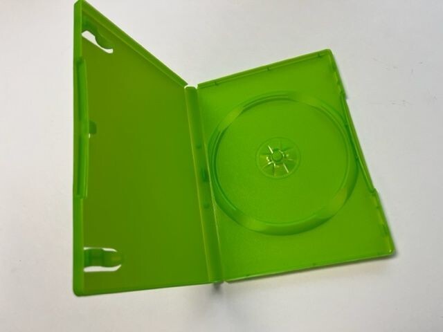 10 pcs  HIGH QUALITY NEW 14MM SINGLE DVD CASE, SOLID GREEN, BL73