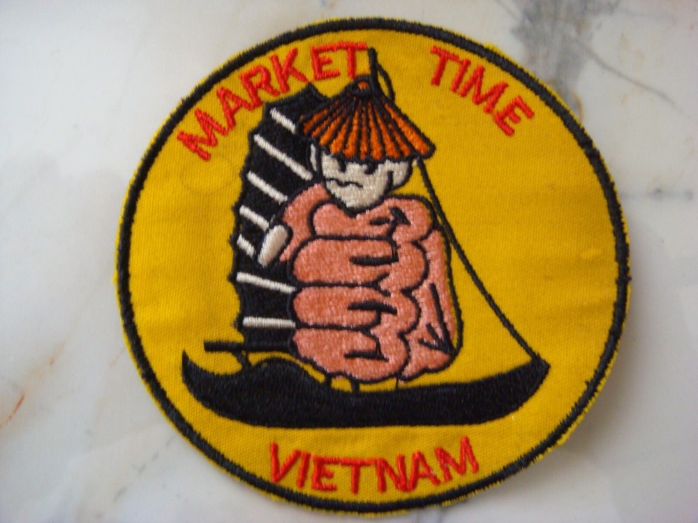 US NAVY MARKET TIME OPERATION, VIETNAM WAR PATCH