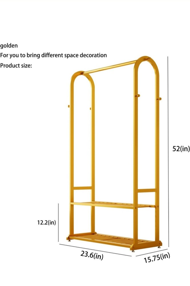 Clothing Rack Gold