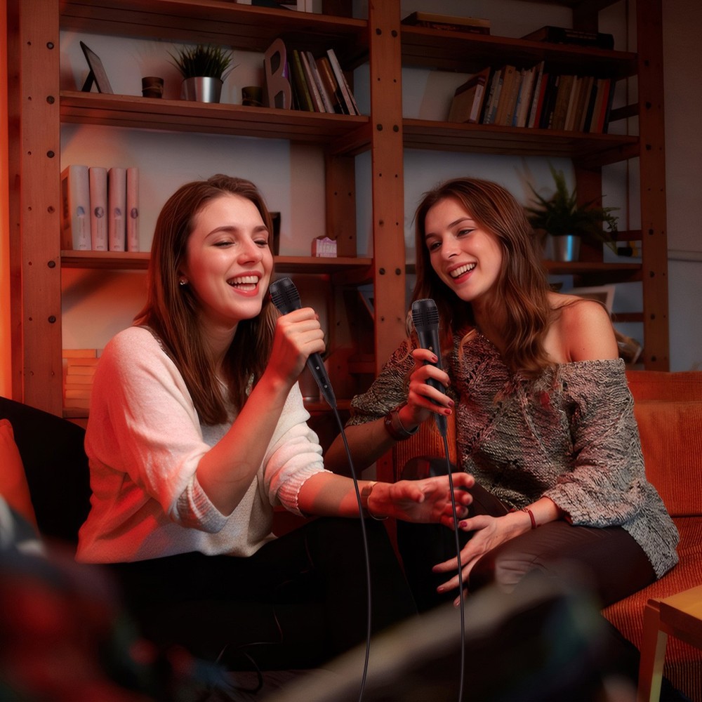 6.35mm Professional Wired Microphone Handheld Dynamic Mic for Karaoke & Speaker