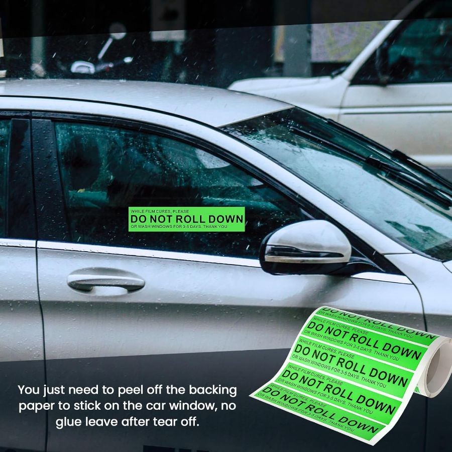 200 Pcs/roll Do Not Roll Down Window Stickers, Do Not Roll Down Stickers Warning