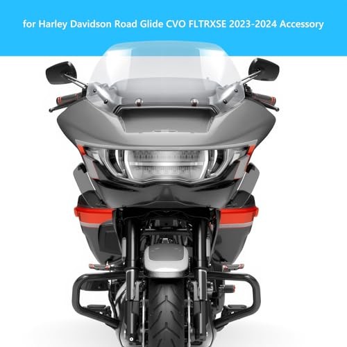 11.5" Wave Windshield Windscreen Wind Splitter Compatible for Harley CVO Clear