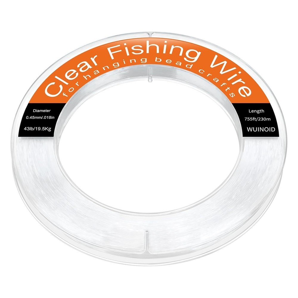 Clear Fishing Wire 755ft, Invisible Nylon String for clear