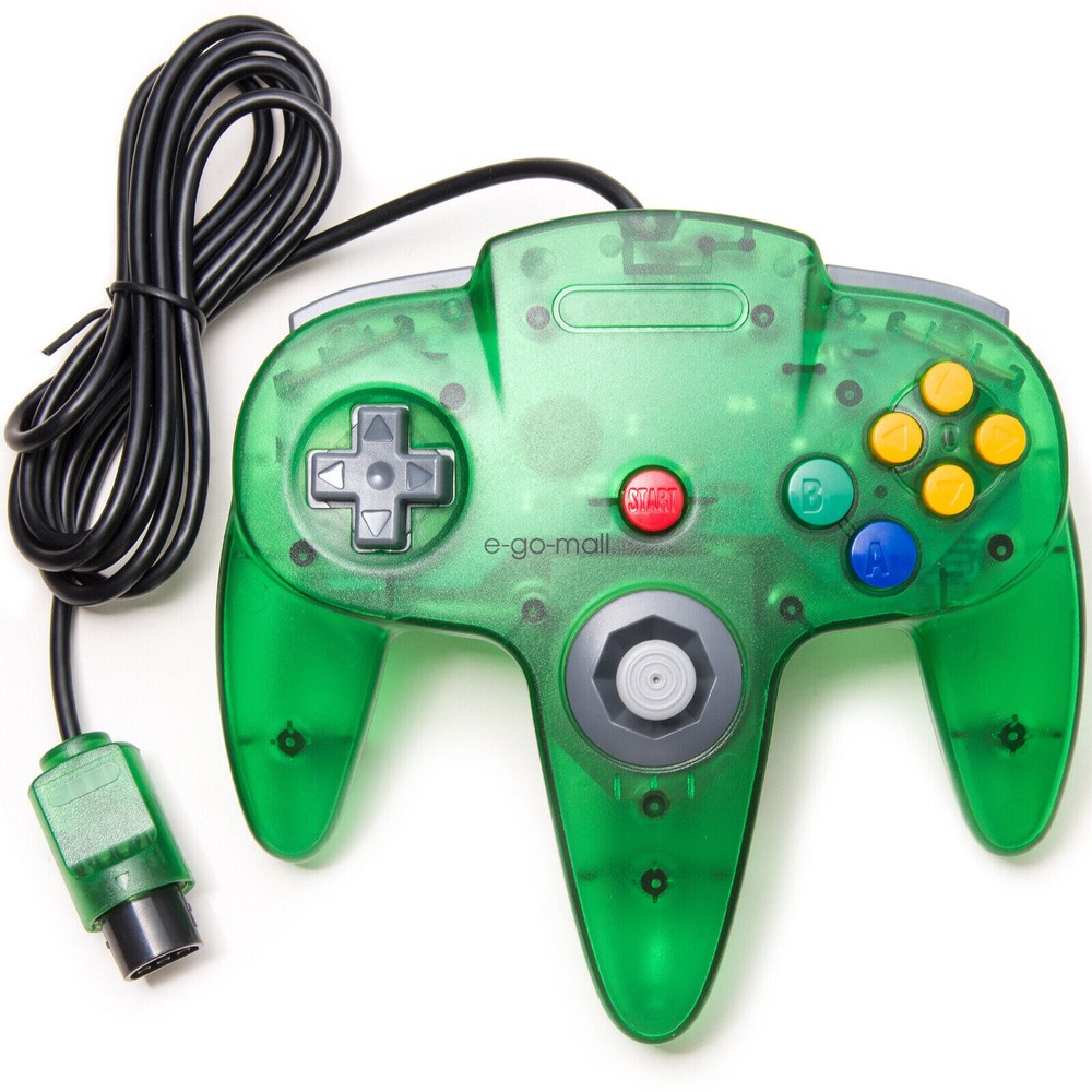 Classic N64 Wired Controller Joystick for Nintendo 64 Console/ Cable/Rumble Pak