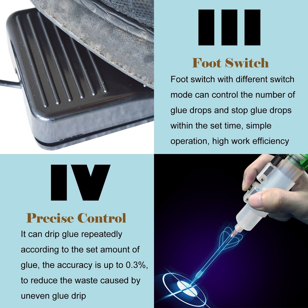 110V 983A Semi-Automatic Glue Dispenser Glue Drip Machine