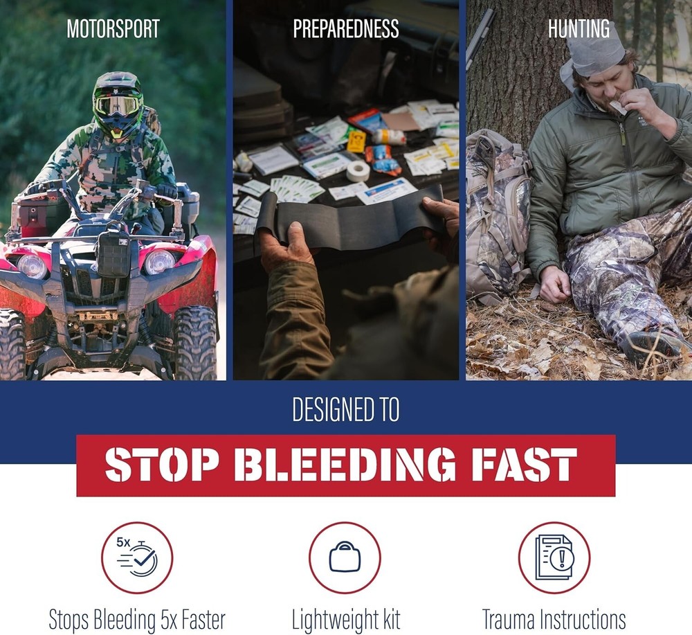 Comprehensive Trauma Aid Kit in Waterproof Packaging - Quick First Response Gear