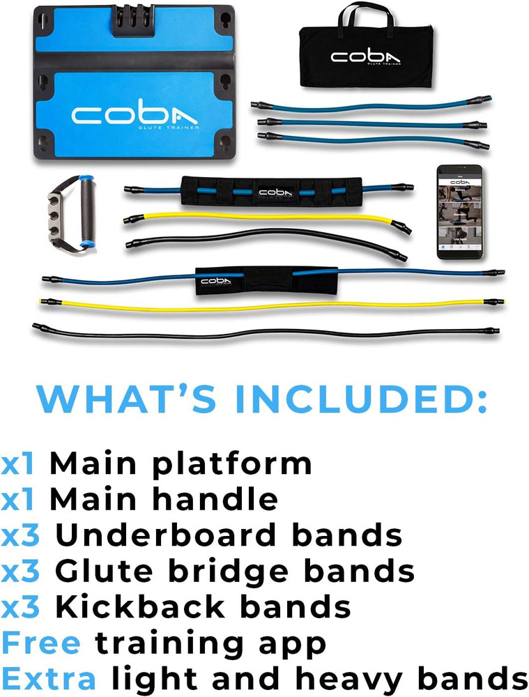 Coba GLUTE Trainer - Full Home Workout System, Core & Booty Exercise Machine, Re
