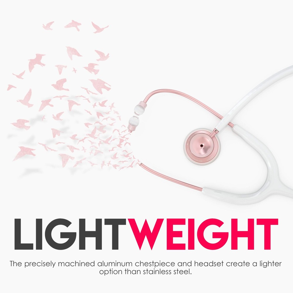 MDF Instruments, Acoustica Lightweight Stethoscope for Doctors, Nurses,