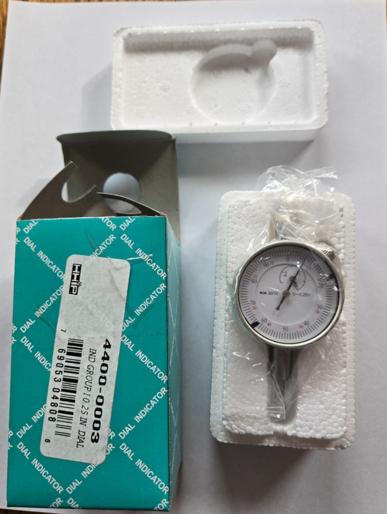 Dial Test Indicator 0-.25" Range .001" CNC Metalworking