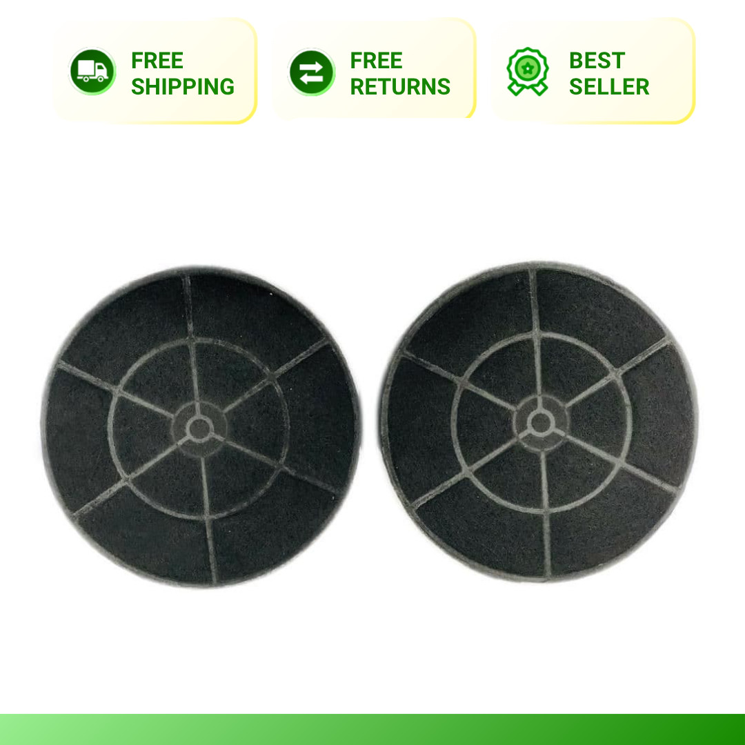 Charcoal Filter Replacement 7.5 in for Ductless Range Hood 500 CFM 2-Pack