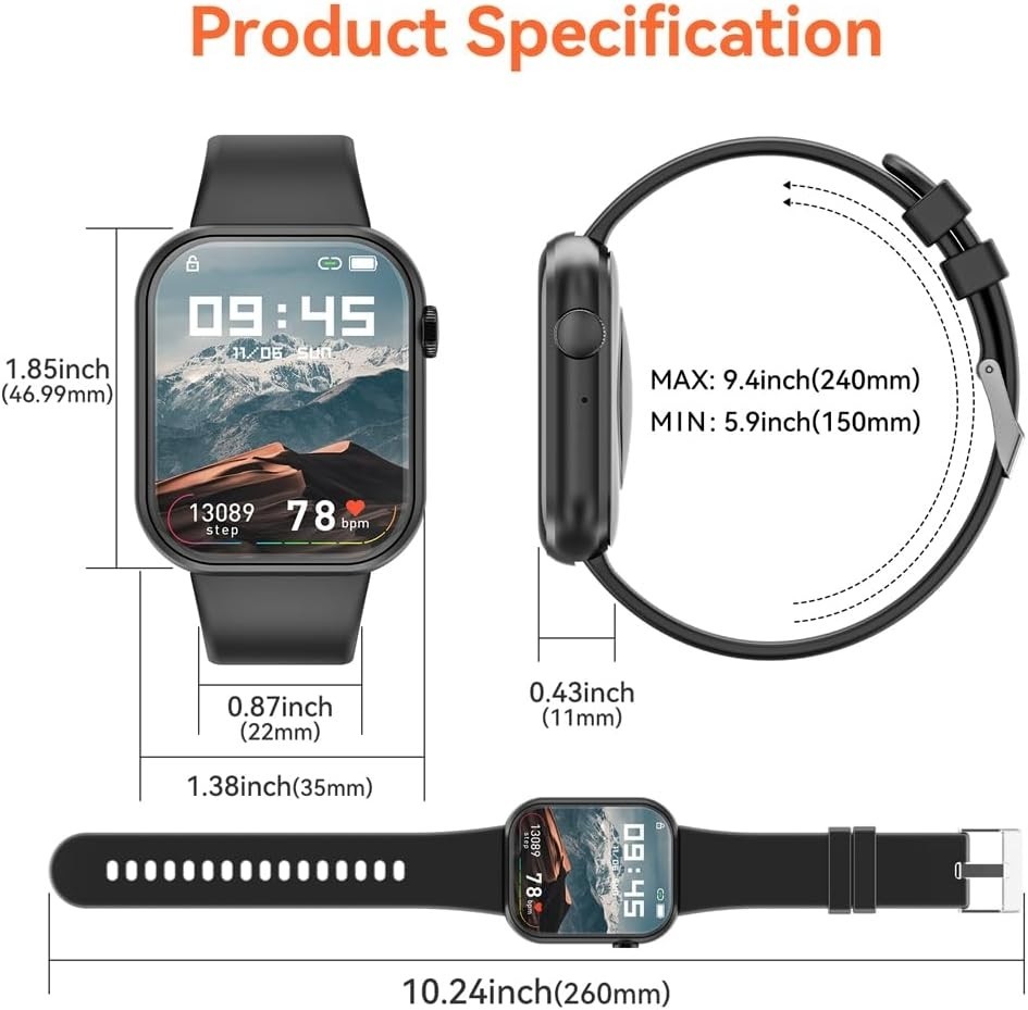 Reloj Inteligente de Mujer Hombre para Iphone Apple Samsung Android y Bluetooth