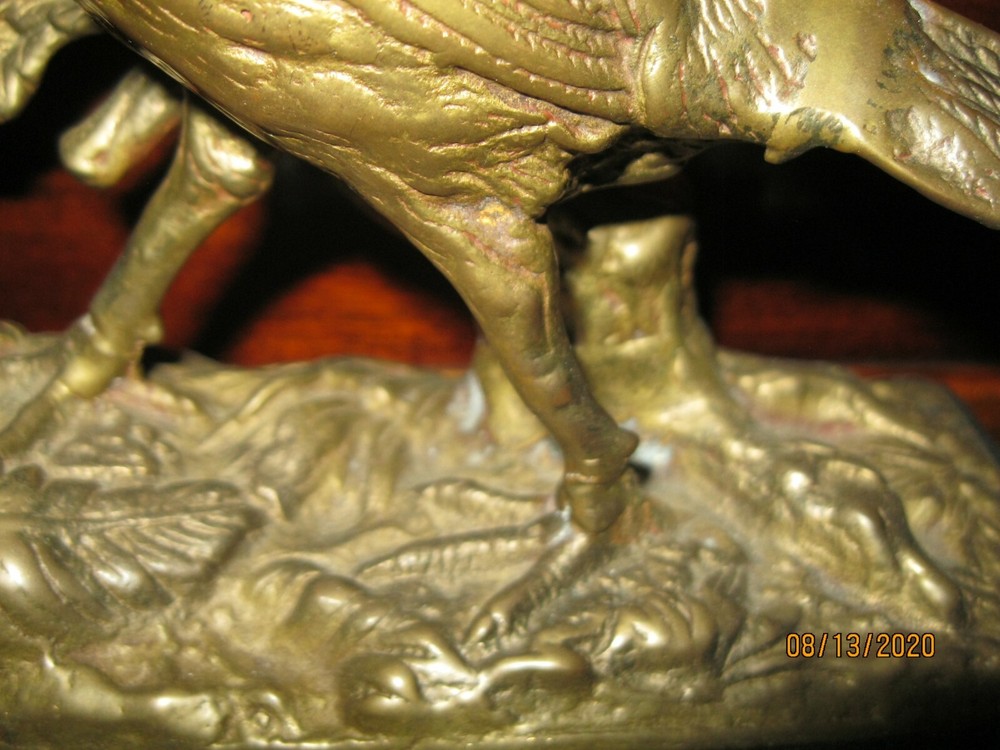 BRONZE PHEASANT STATUE