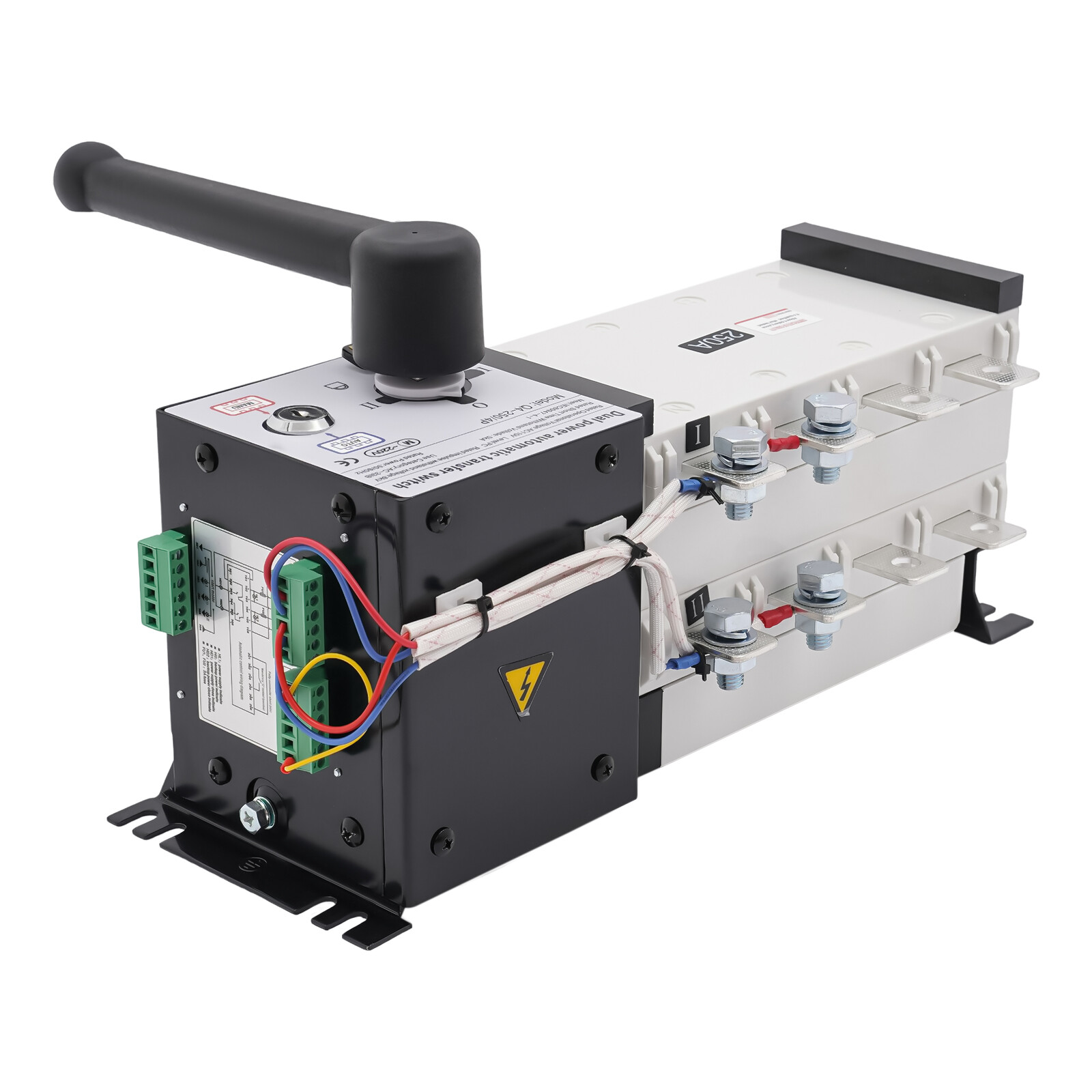 4P 250A Dual Power Automatic Transfer Switch 3 Phase Circuit Breaker Changeover