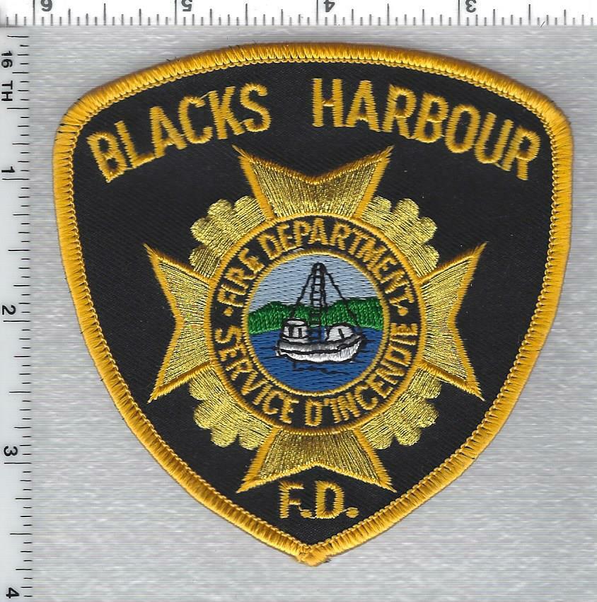 Blacks Harbour Fire Department (New Brunswick, Canada) Gold Shoulder Patch