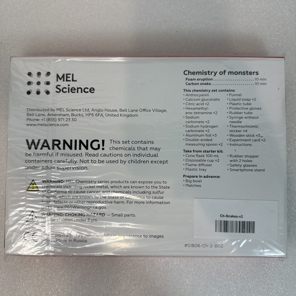 MEL Chemistry Starter Kit w/ 2 Sealed Experiments and VR Headset Science **READ*