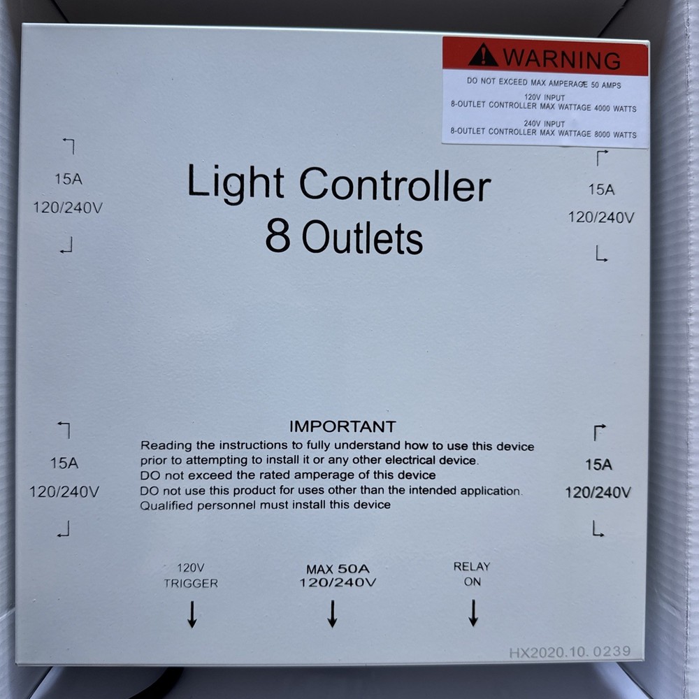 8 light controller w/trigger cord