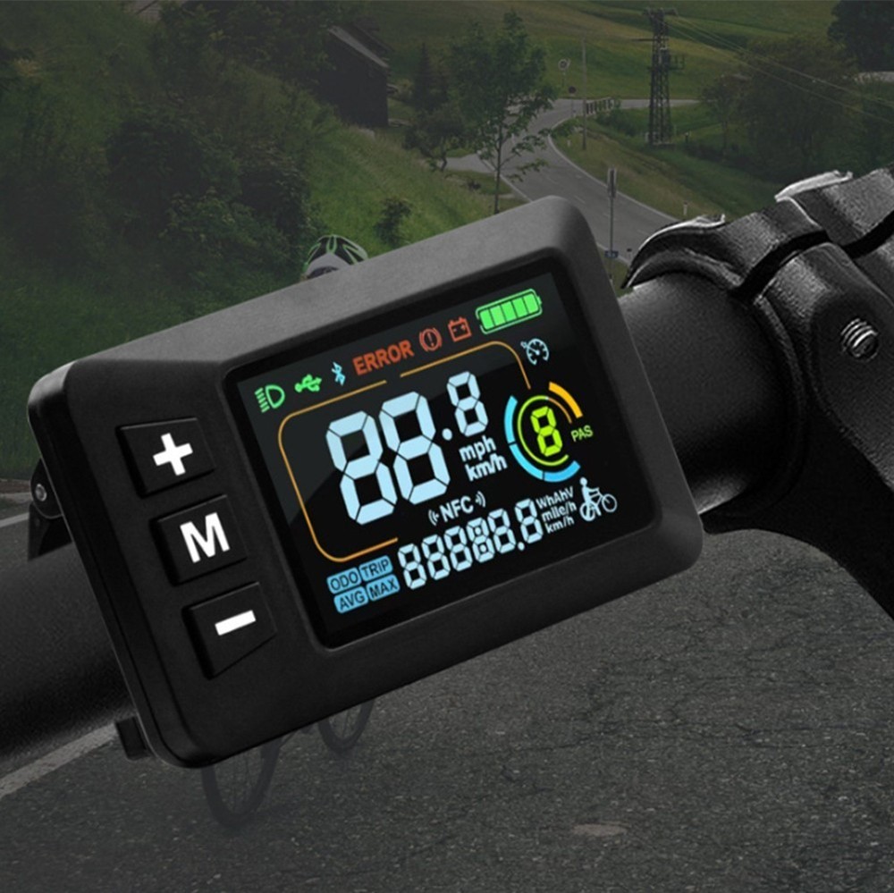 LCD Display for E Bikes Waterproof with Compatibility for Multiple Voltages