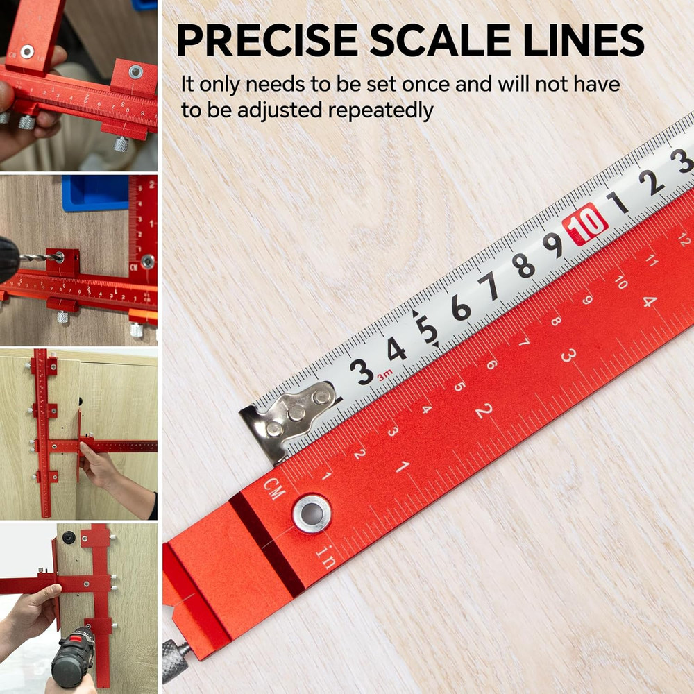 Aluminum Cabinet Hardware Jig Tool Handles Pulls Knobs Automatic Center Punch Te