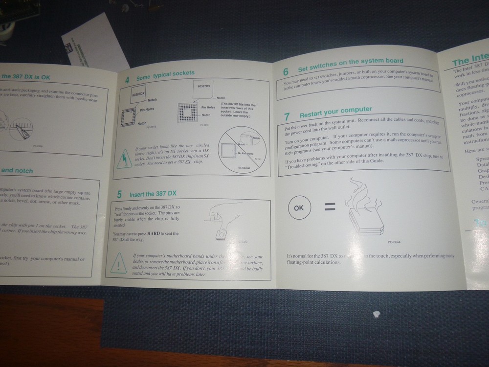 Vintage Intel 387 DX Installation Guide