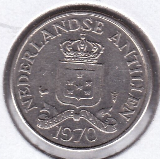 1970 Netherland Antilles 25 Cent