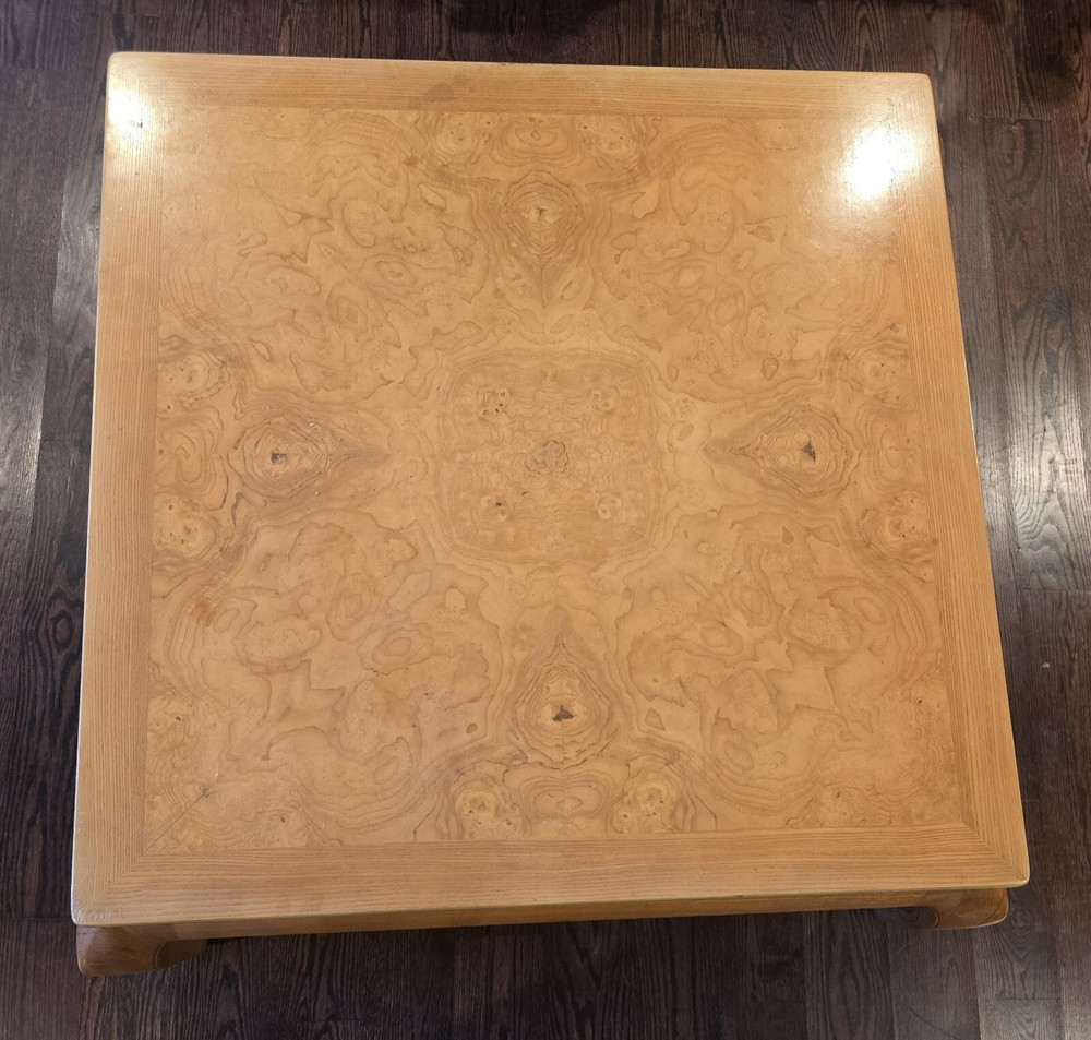Hendredon Burl Wood Ming Style Coffee Table