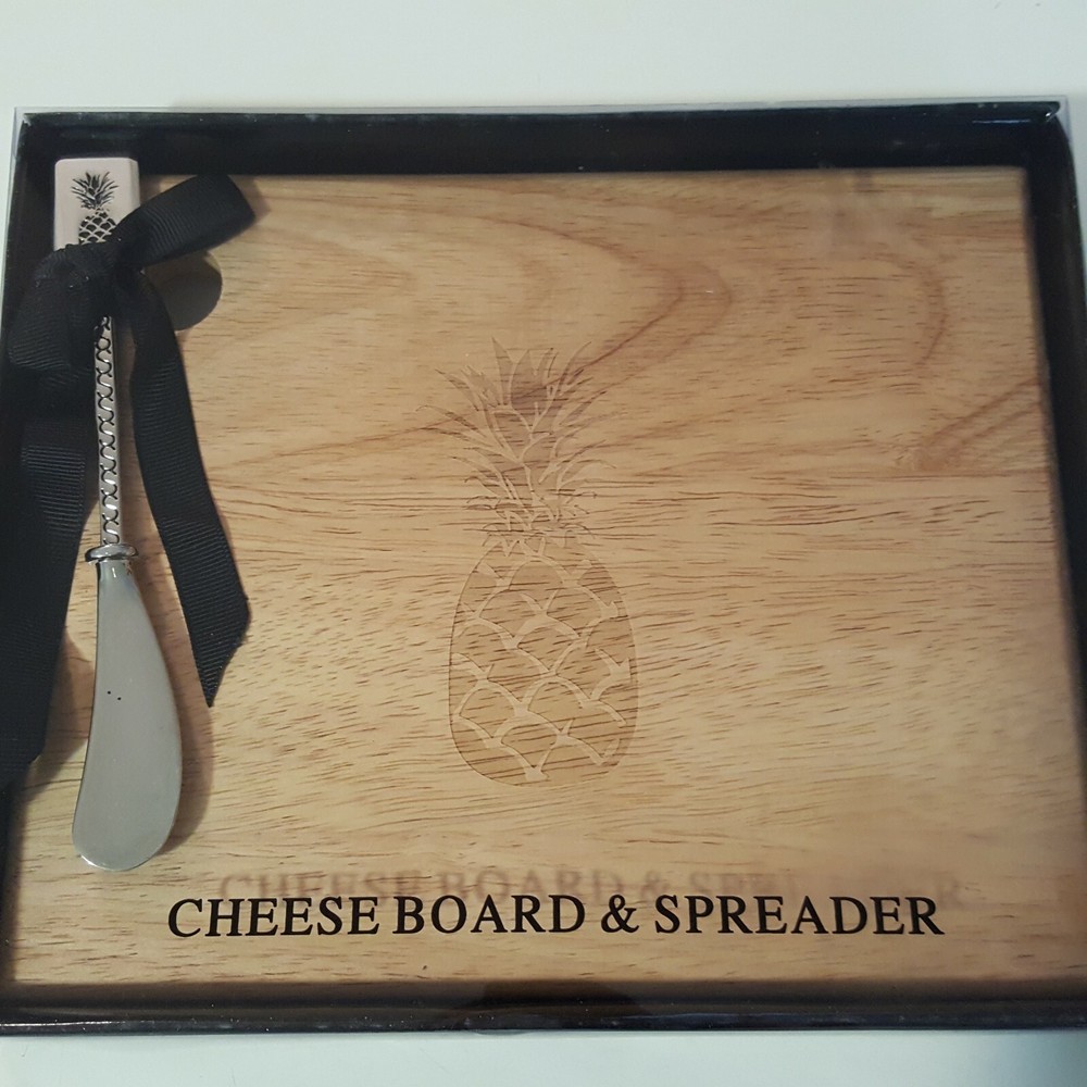Cheese Board & Spreader Pineapple Theme Cheese Cutting Spreading Board
