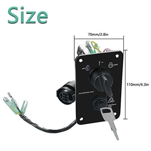 Main Switch Panel Single Engine Key Switch Panel Assembly On-Off-Start Control