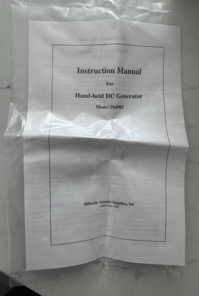 Generator, Handheld Crank DC