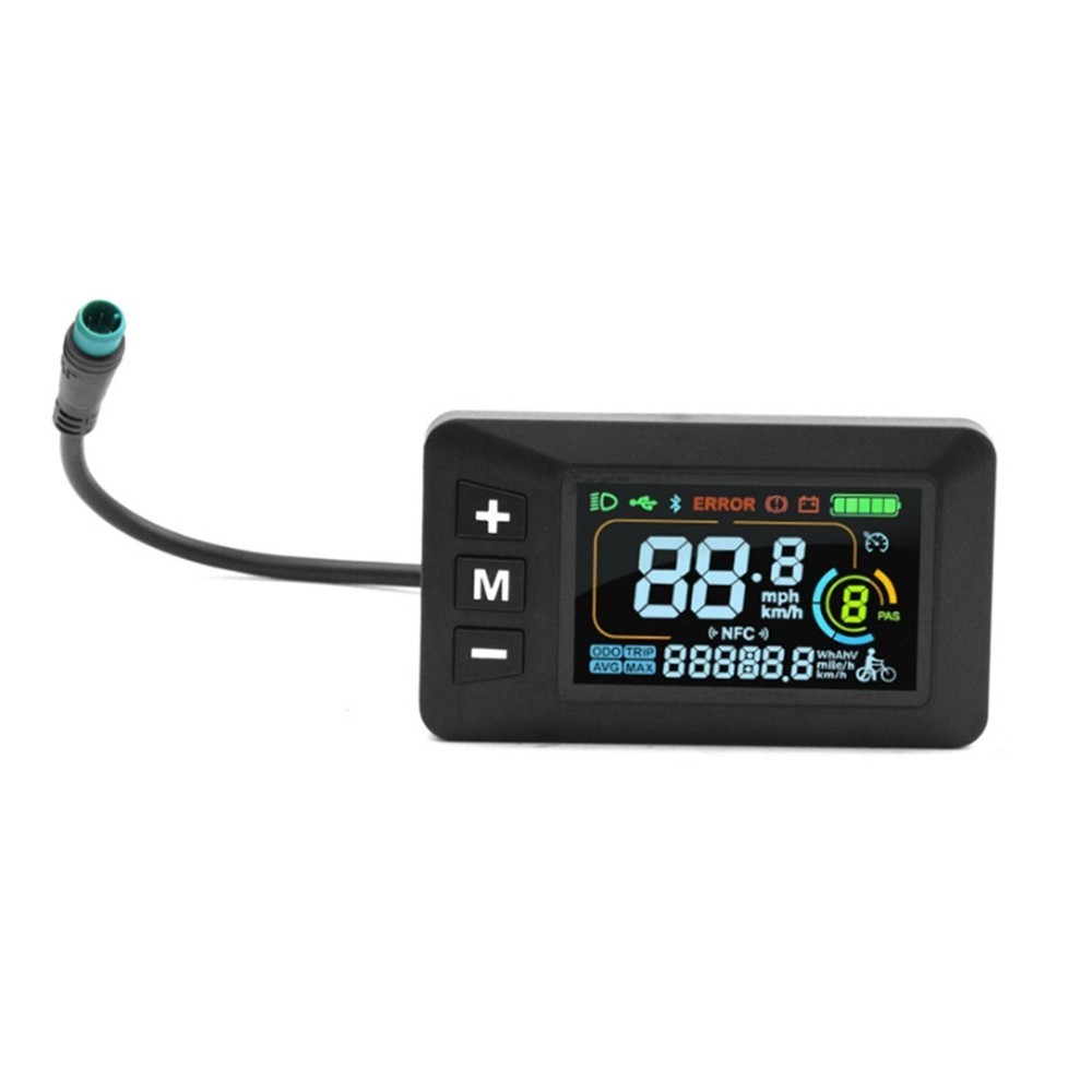LCD Display for E Bikes Waterproof with Compatibility for Multiple Voltages